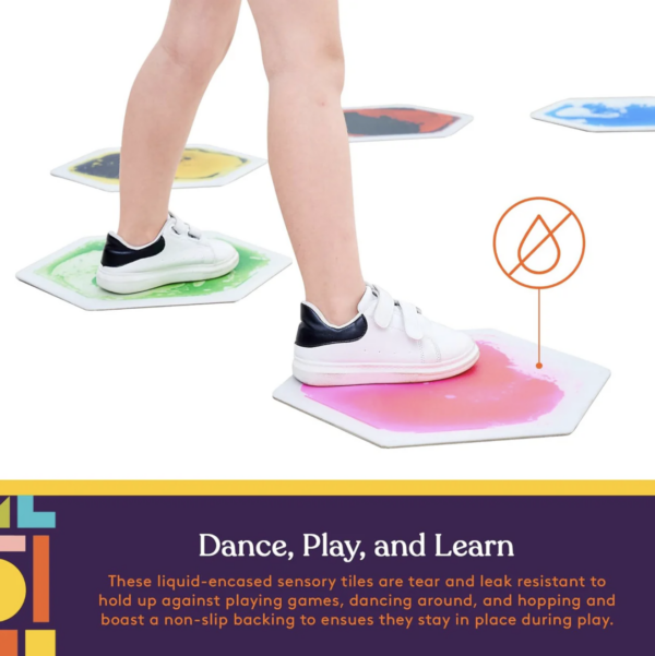 Hexagon Floor Liquid Tiles for Kids, Set of 9 - Image 6