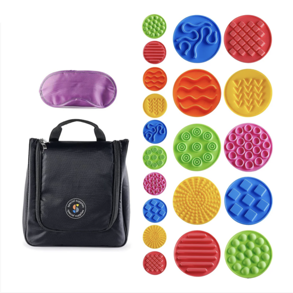 Sensory Discs Matching Game – 20 Pack with Eye Mask - Image 2