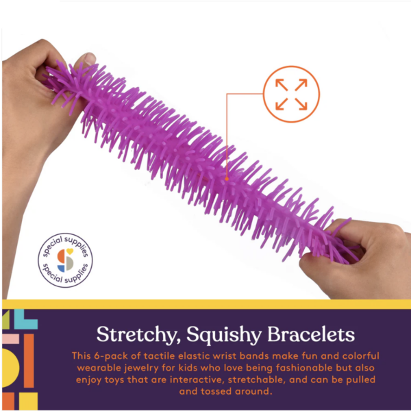Squishy Fuzzy Band Bracelets – 6 Pack - Image 7