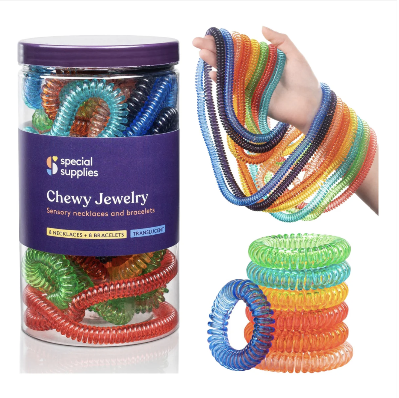 Chewy Translucent Necklaces and Bracelets